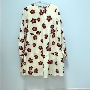 Who what wear black and white floral dress, XS